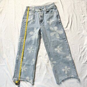 SHEIN FLOWER JEANS